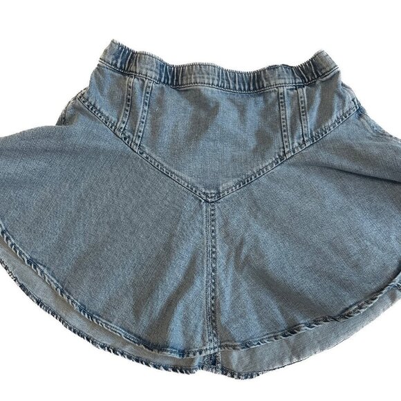 American Eagle Aerie Size Small Denim Circle Mini Skirt - Picture 3 of 8